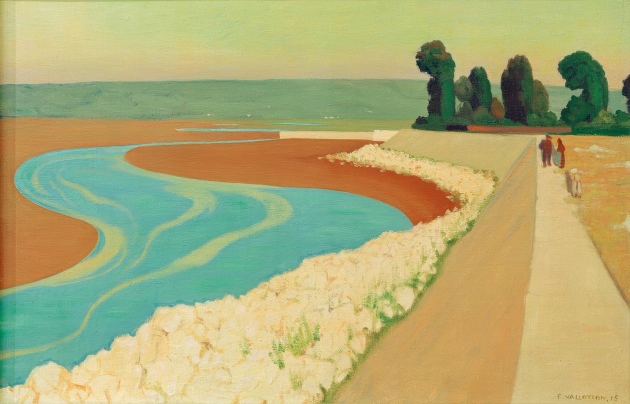 Deich von Honfleur von Felix Edouard Vallotton