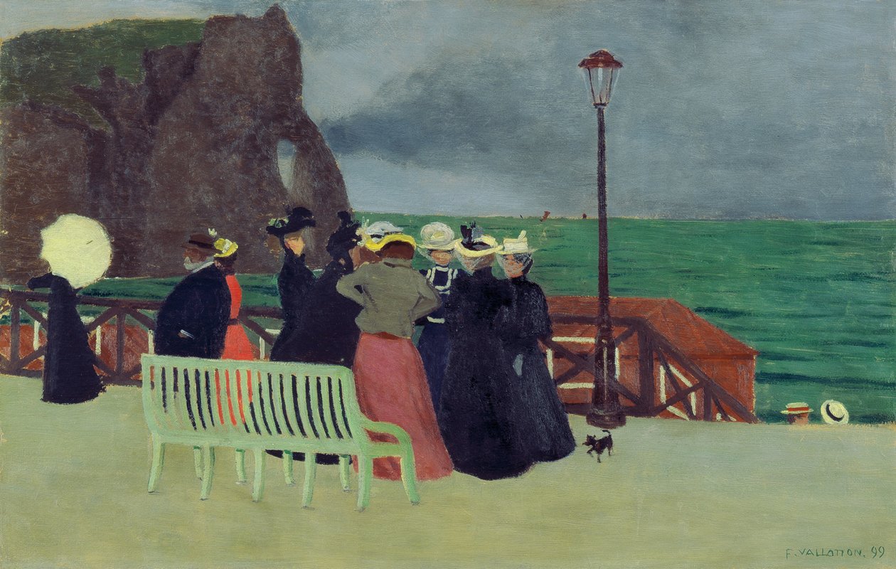 Die Planken in Etretat von Felix Edouard Vallotton