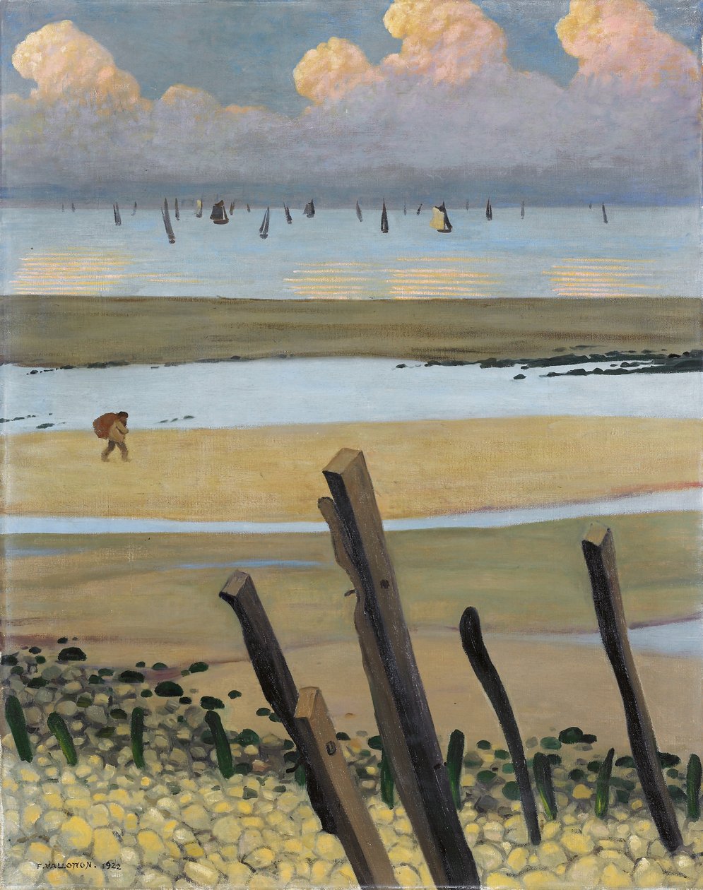 Ebbe in Villerville, 1922 von Felix Edouard Vallotton