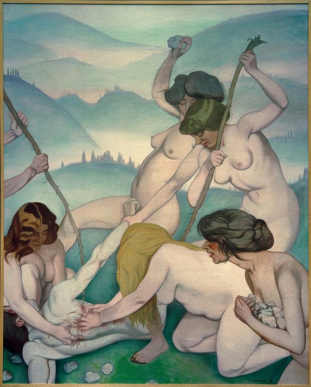 Orpheus zerstückelt von Felix Edouard Vallotton