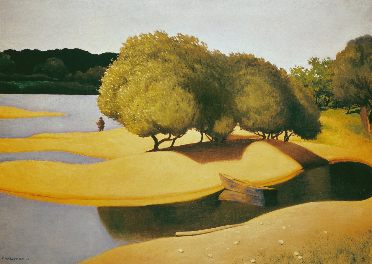 Sande am Rand der Loire von Felix Edouard Vallotton