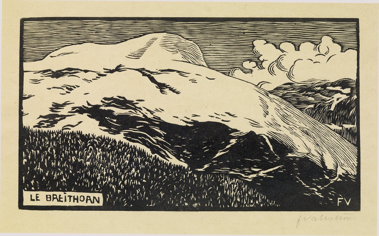 Das Breithorn, 1892 von Felix Edouard Vallotton