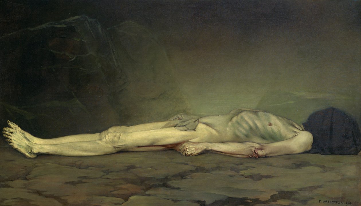 Die Leiche von Felix Edouard Vallotton