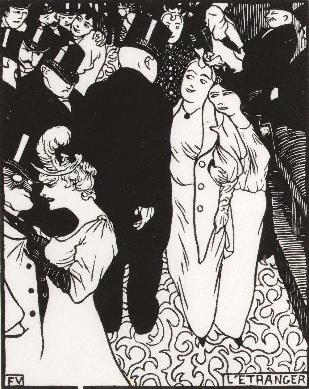 Der Fremde, 1894 von Felix Edouard Vallotton