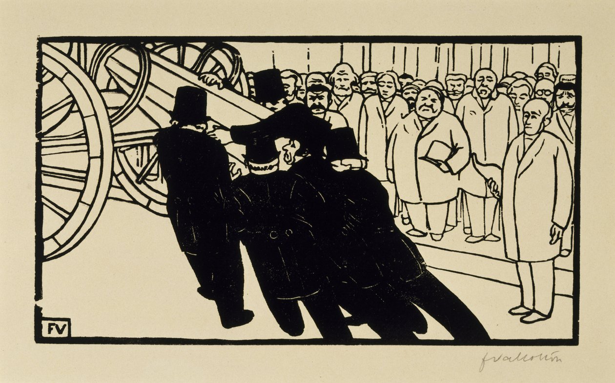 Die Bestatter von Felix Edouard Vallotton