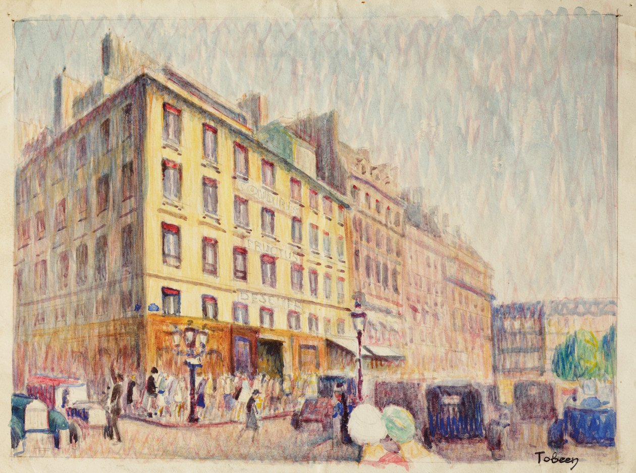 Städtische Straße von Felix Elie Tobeen