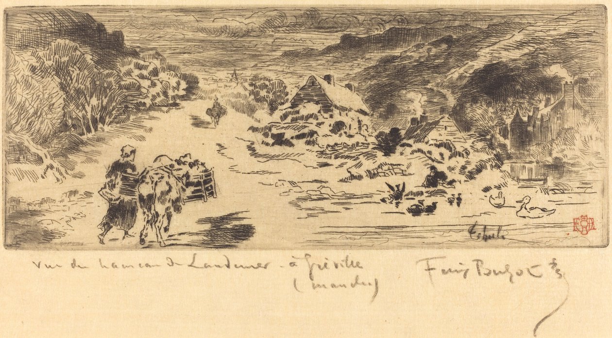 Der Eingang von Landemer (Hague) von Felix Hilaire Buhot