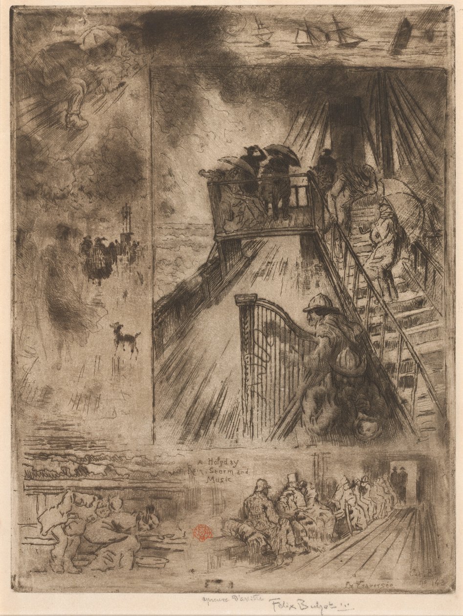 Die Überquerung (La Traversée) von Felix Hilaire Buhot