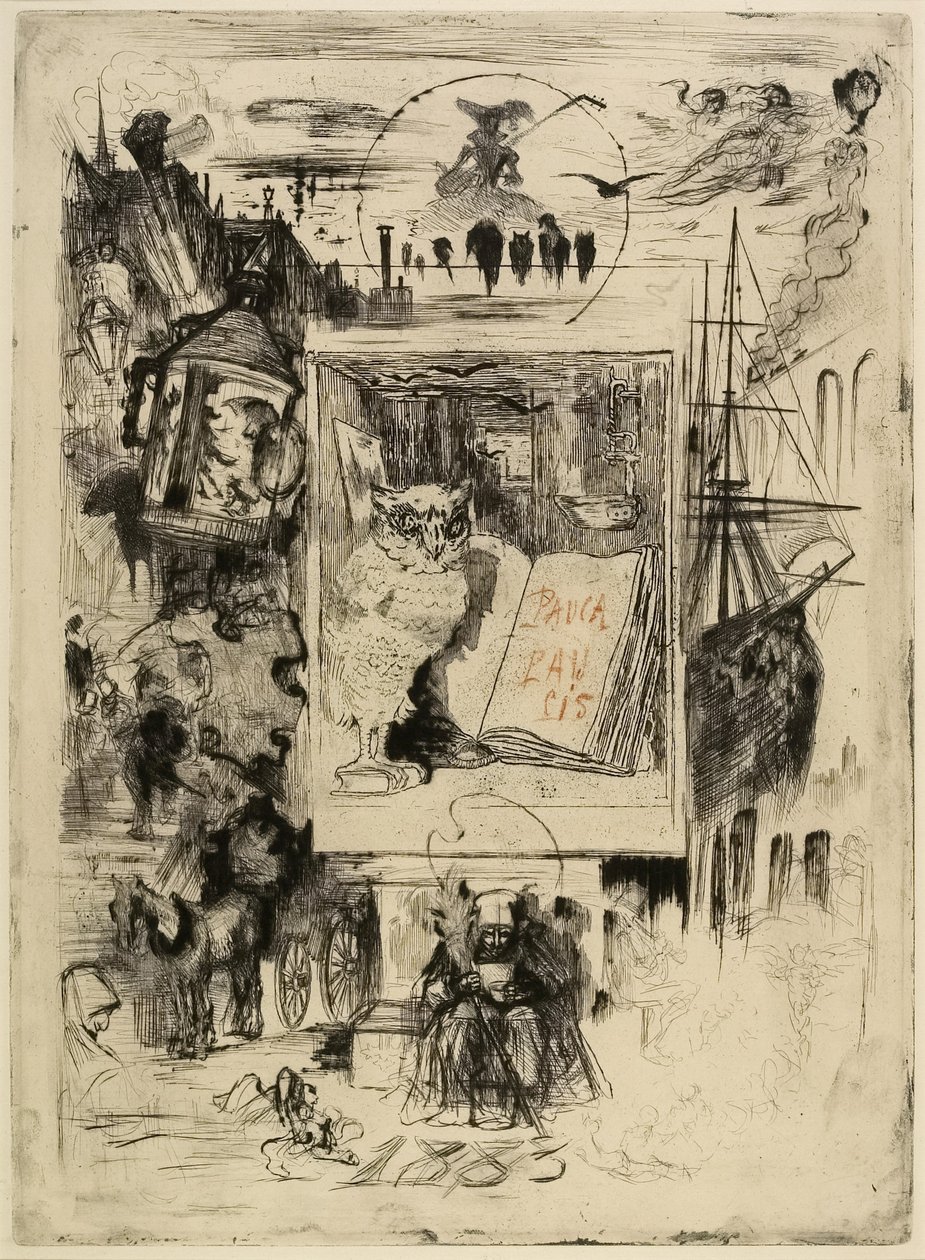 Die Eule, 1883 von Felix Hilaire Buhot