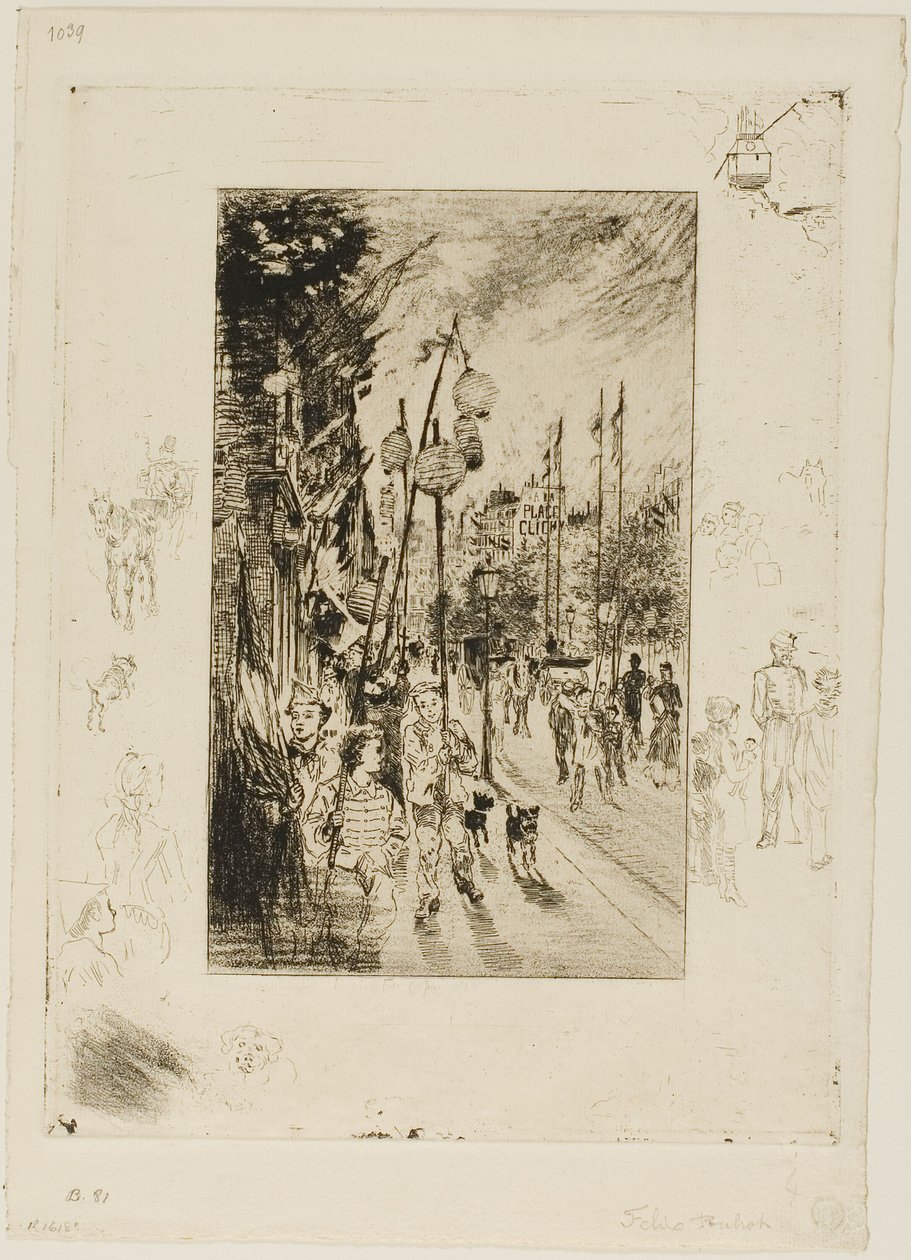 Nationalfeiertag von Felix Hilaire Buhot