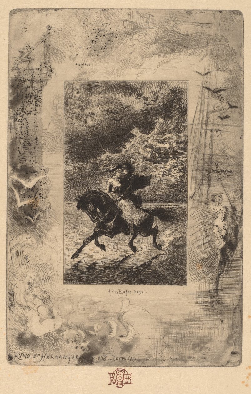 Ryno und Hermangarde von Felix Hilaire Buhot
