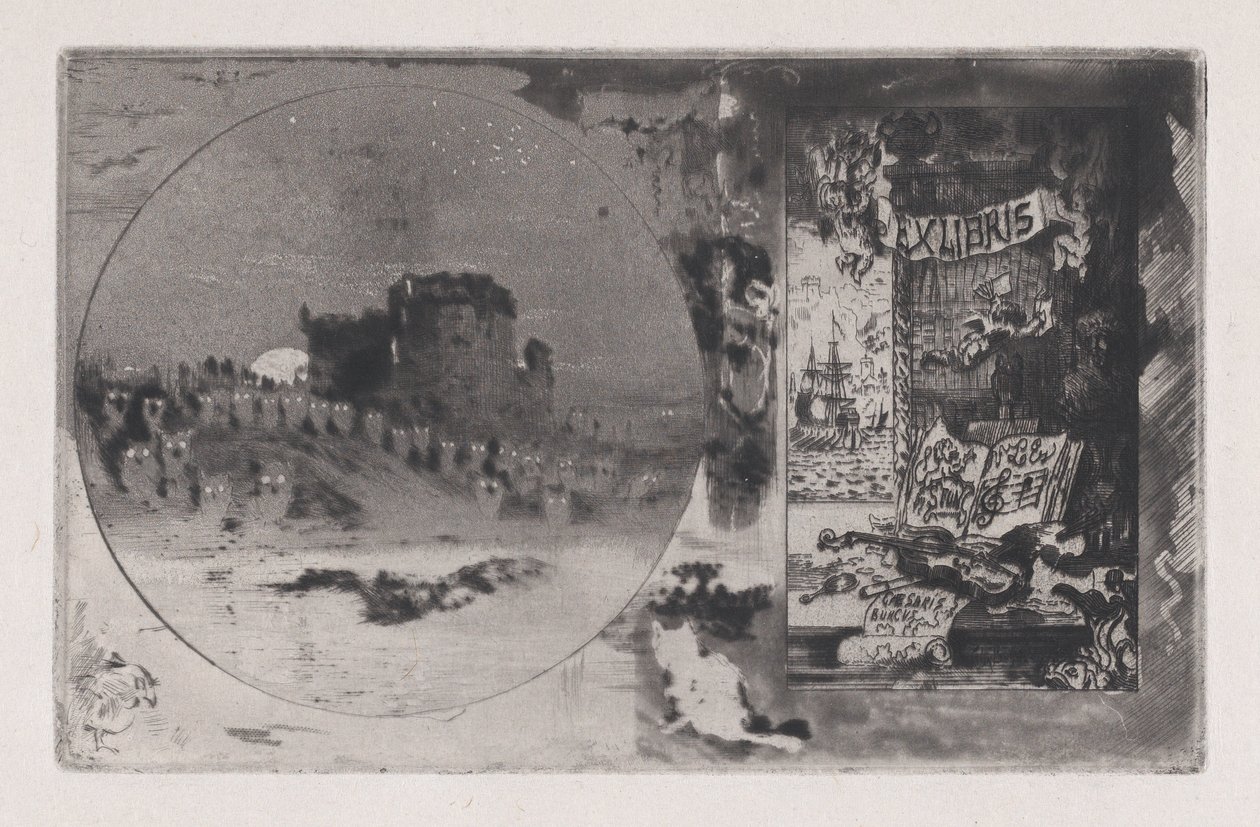 Das Eulenschloss, 1867-98 von Felix Hilaire Buhot