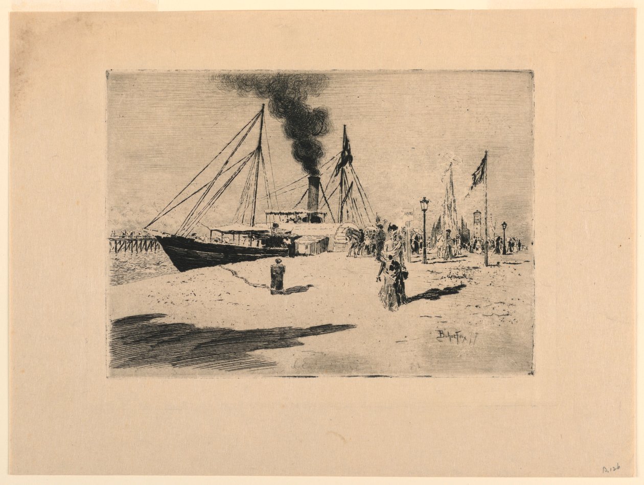 Kai in Trouville von Felix Hilaire Buhot