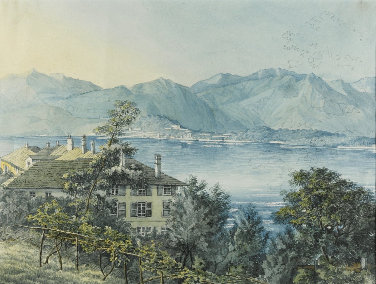 Cadenabbia, Comer See, 1837 von Felix Mendelssohn Bartholdy