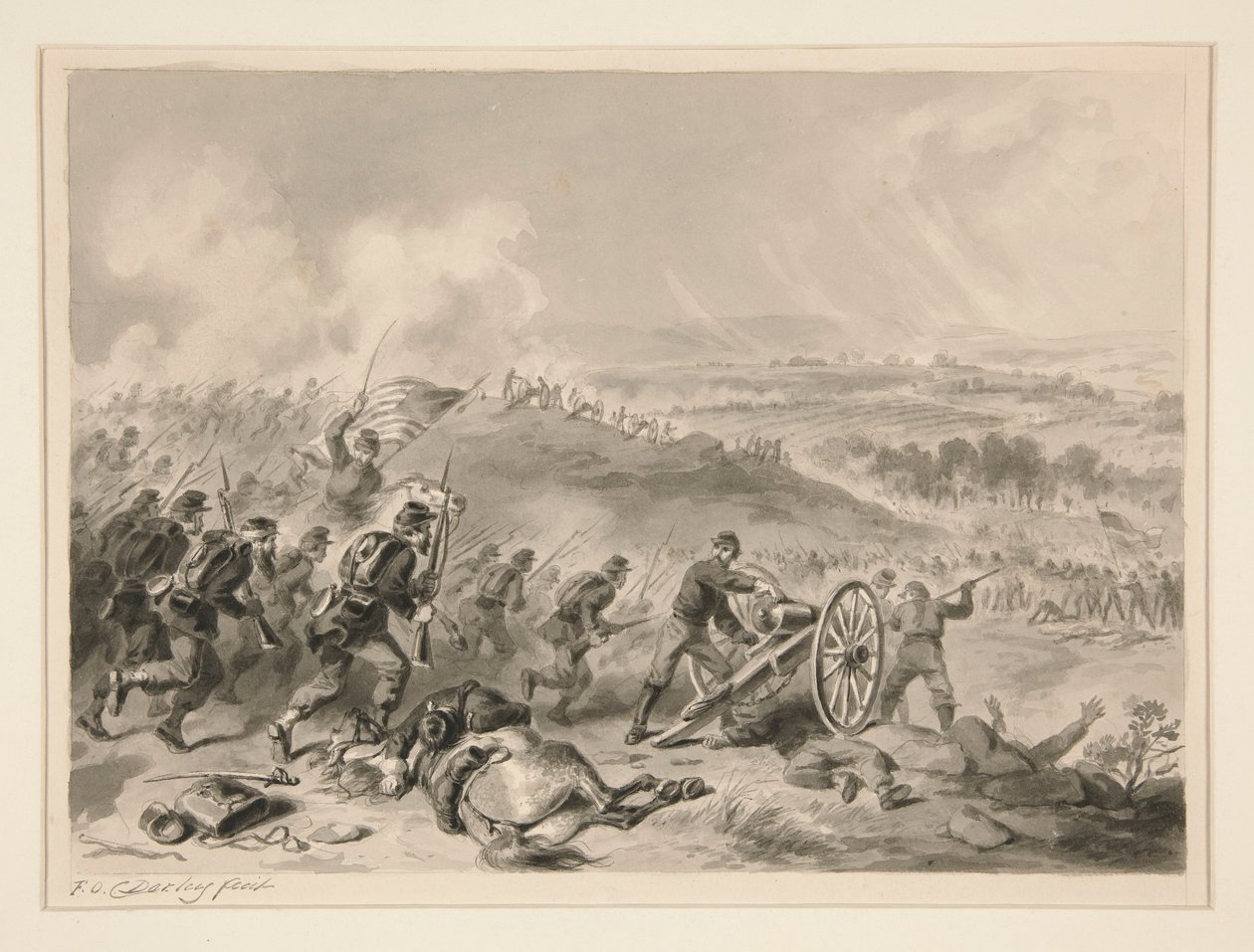 Schlacht von Gettysburg von Felix O. C. Darley