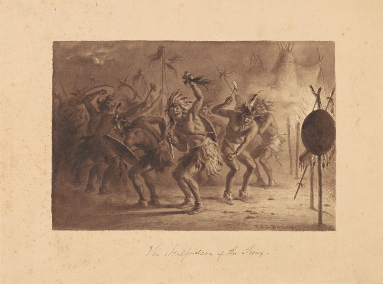 Der Skalp-Tanz der Sioux von Felix Octavius Carr Darley