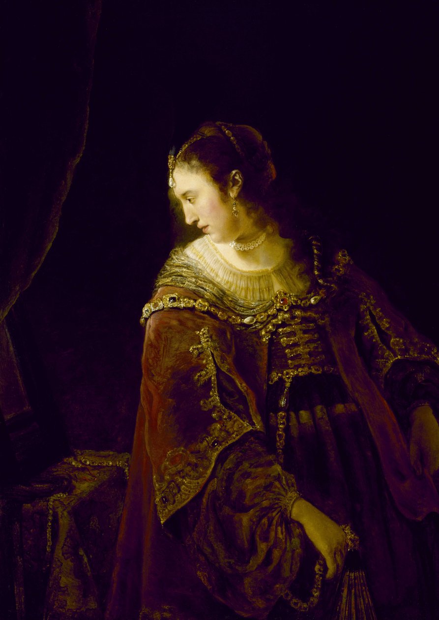 Frau an ihrem Frisiertisch von Ferdinand Bol