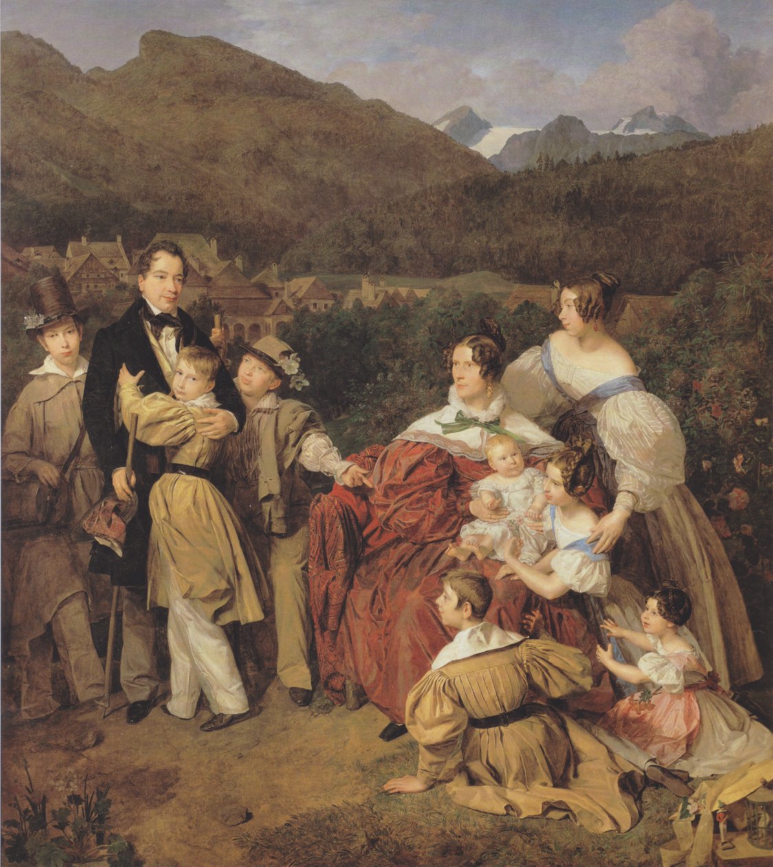Familie von Dr. Josef August Eltz von Ferdinand Georg Waldmuller