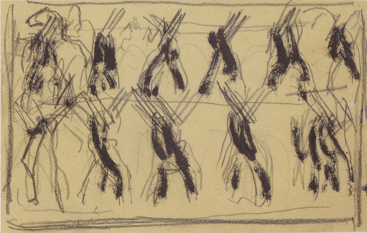 Ausziehende Soldaten von Ferdinand Hodler