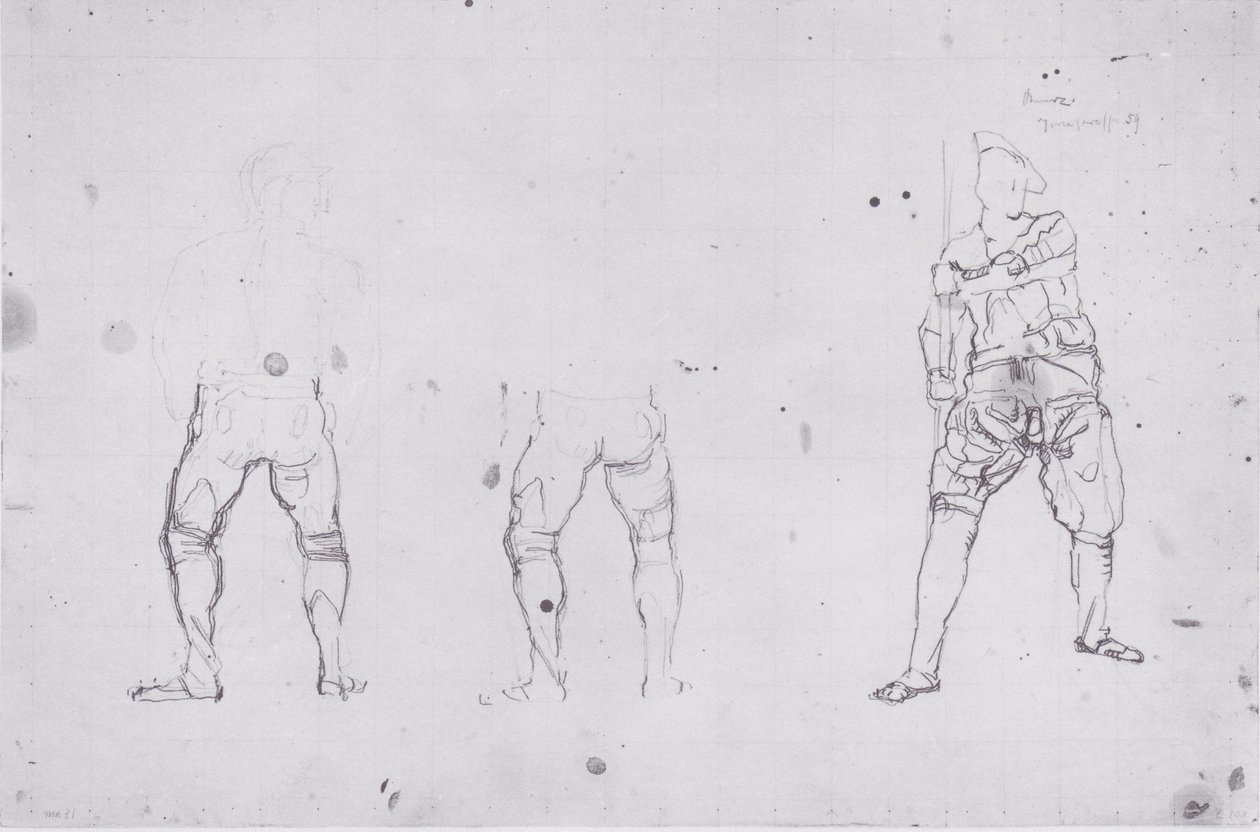 Kriegergestalten von hinten und von vorn von Ferdinand Hodler