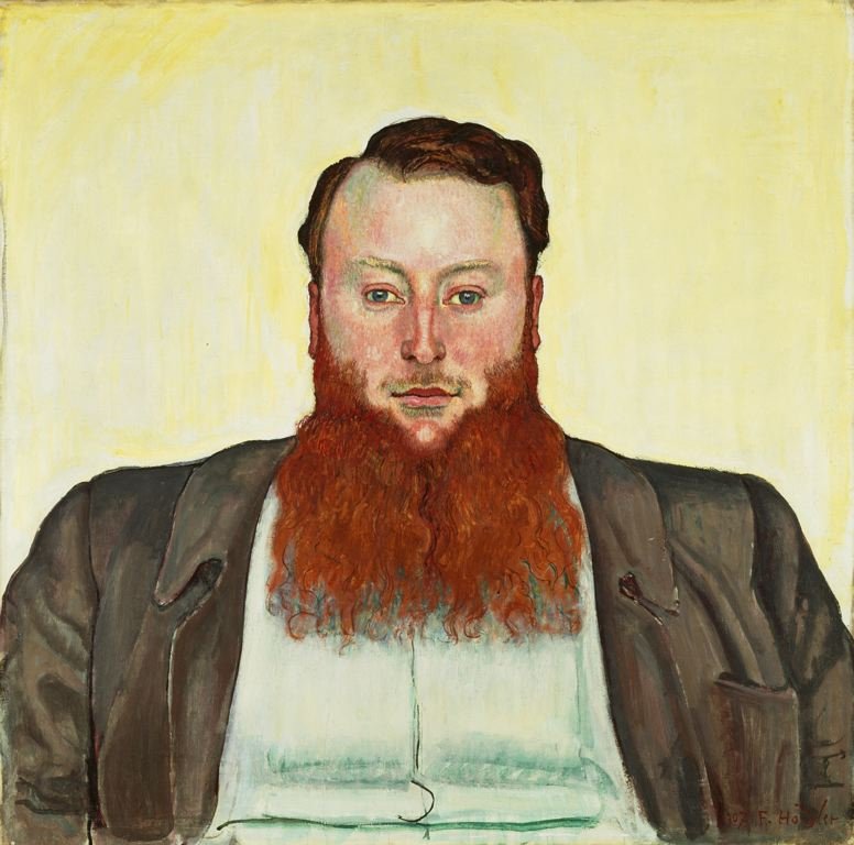 Porträt des Bildhauers James Vibert von Ferdinand Hodler