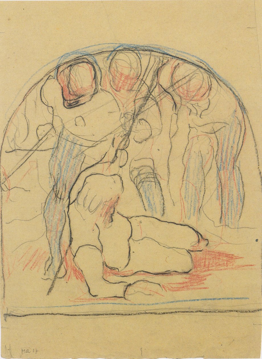 Sterbender Fahnenträger von Ferdinand Hodler