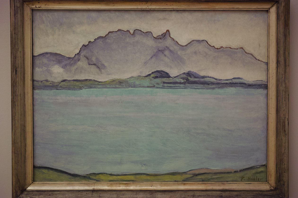 Thunersee mit Stockhornkette von Ferdinand Hodler