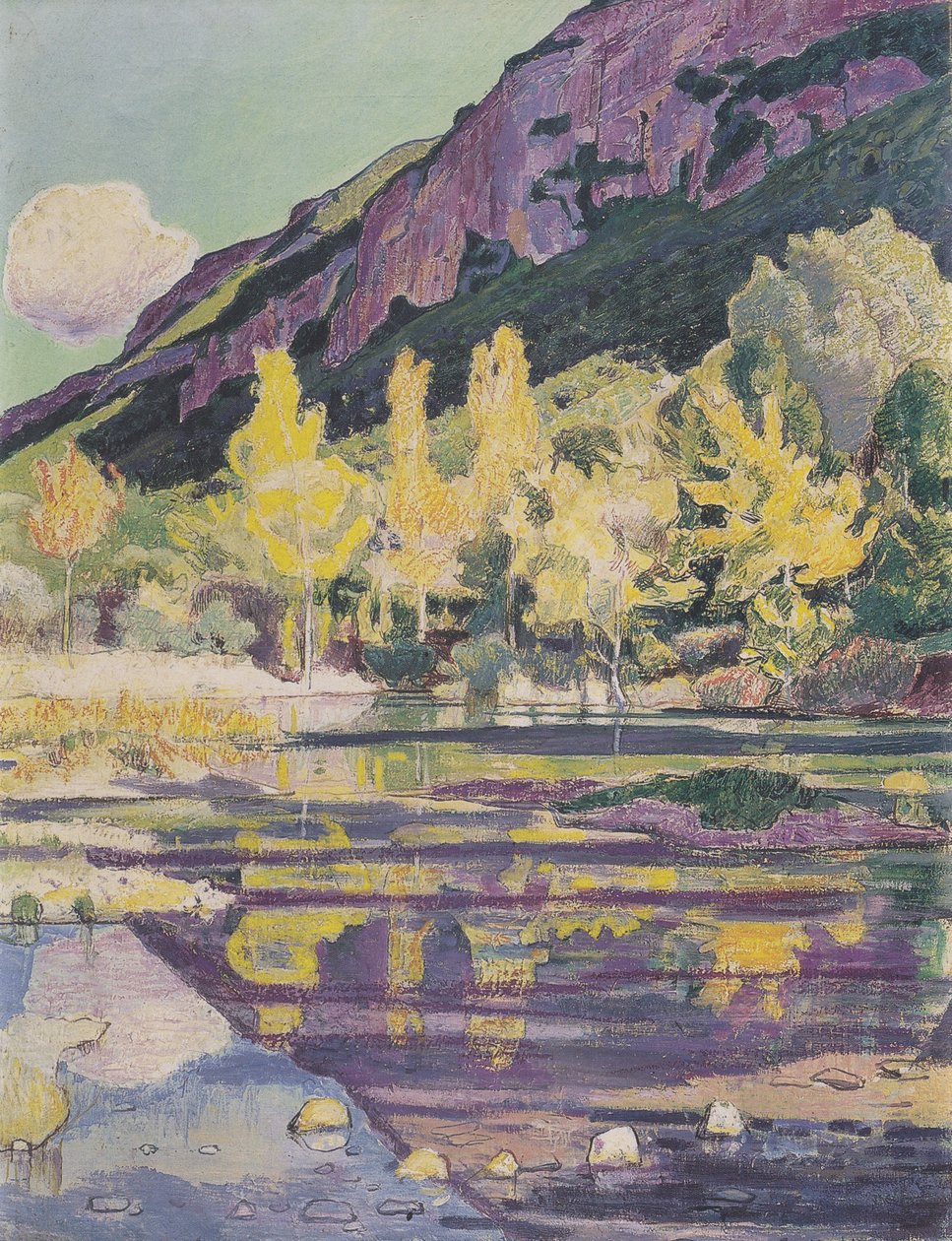 Am Fuß des Petit Salève von Ferdinand Hodler