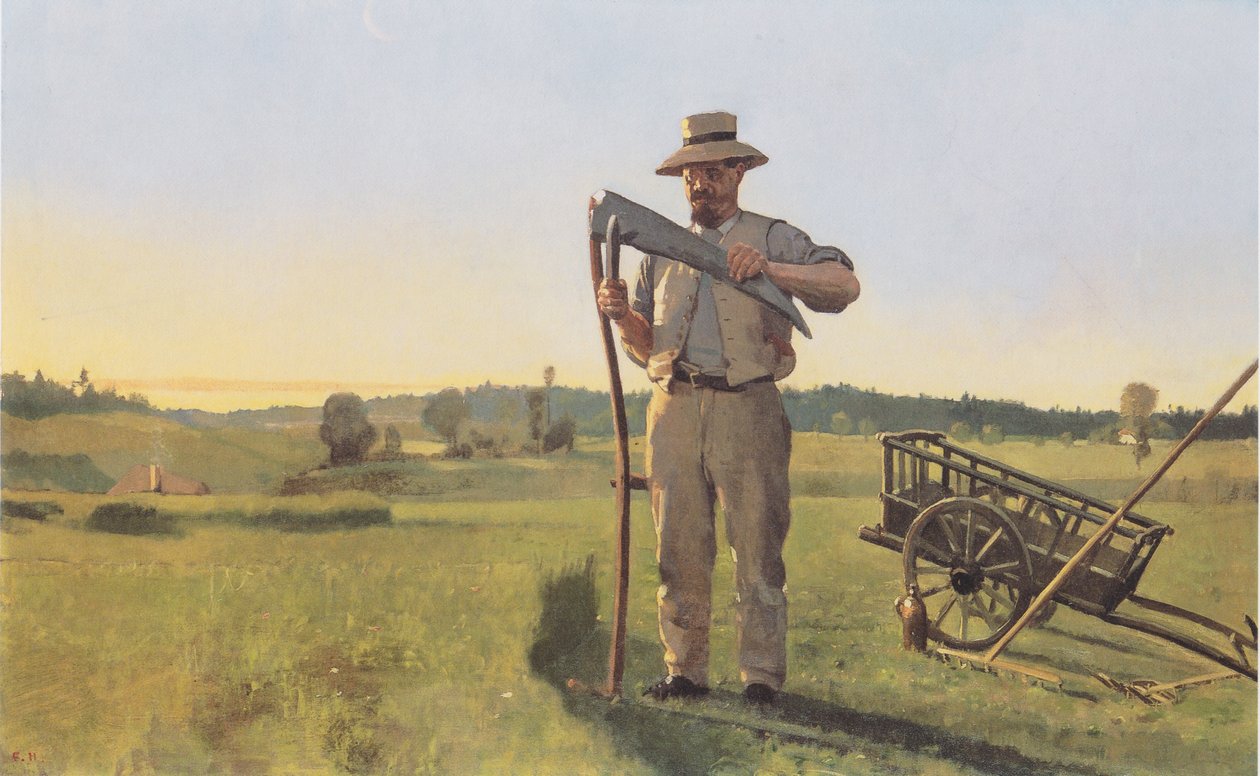 Der Mäher von Ferdinand Hodler