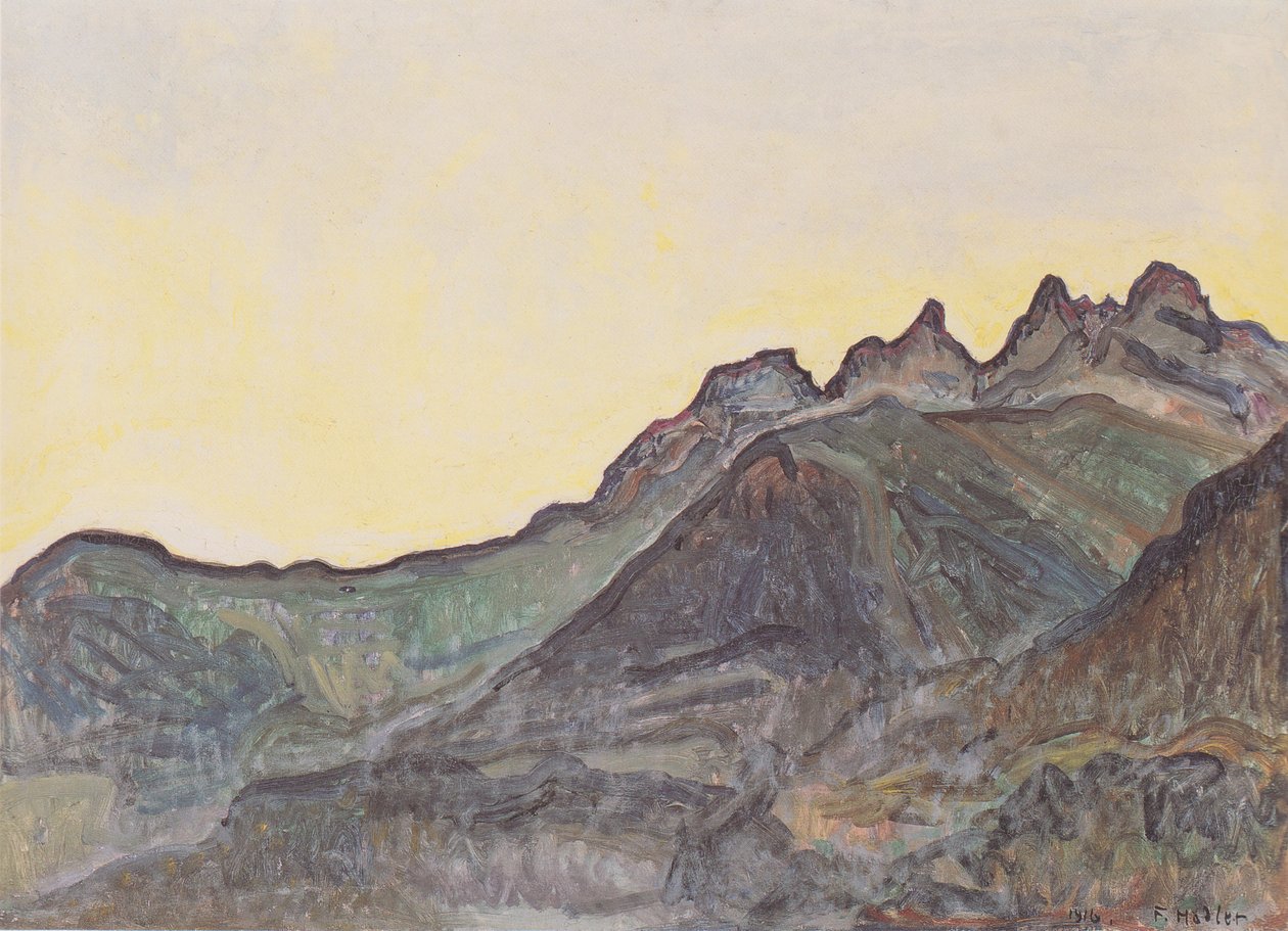 Die Dents du Midi von Ferdinand Hodler