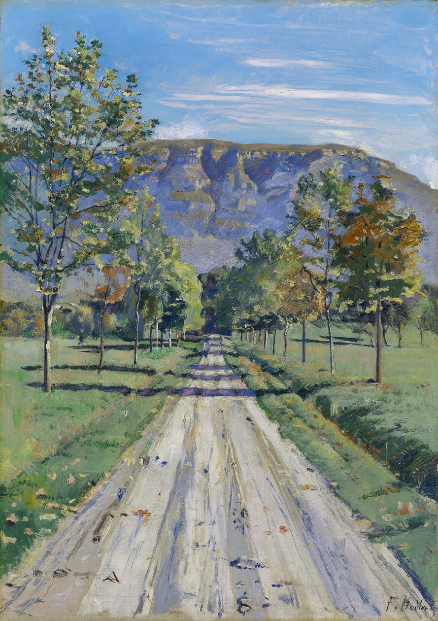 Die Straße nach Evordes von Ferdinand Hodler