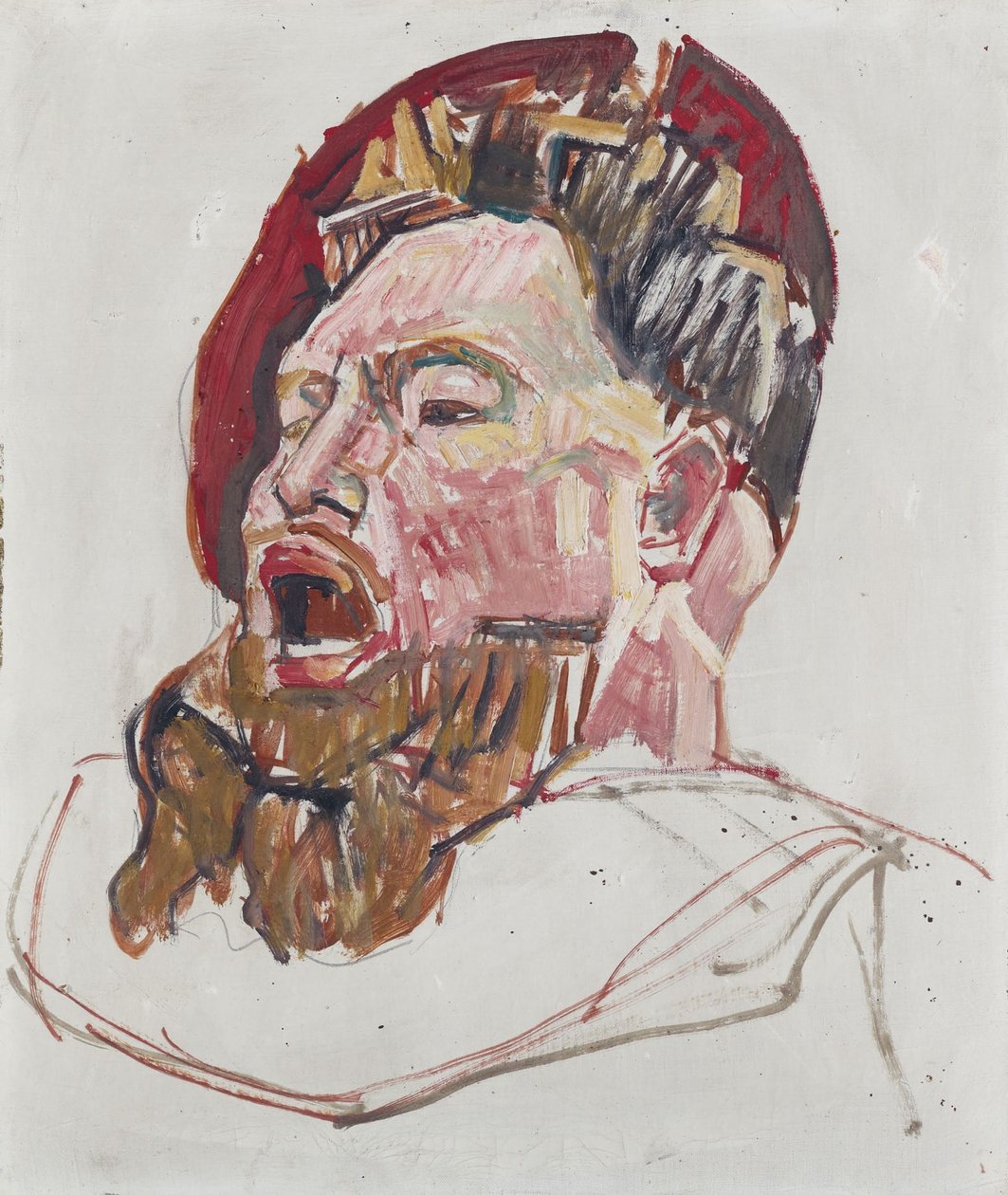 Kopf eines Landsknechts von Ferdinand Hodler