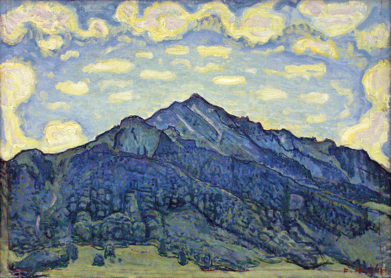 Landschaft in den Schweizer Alpen von Ferdinand Hodler