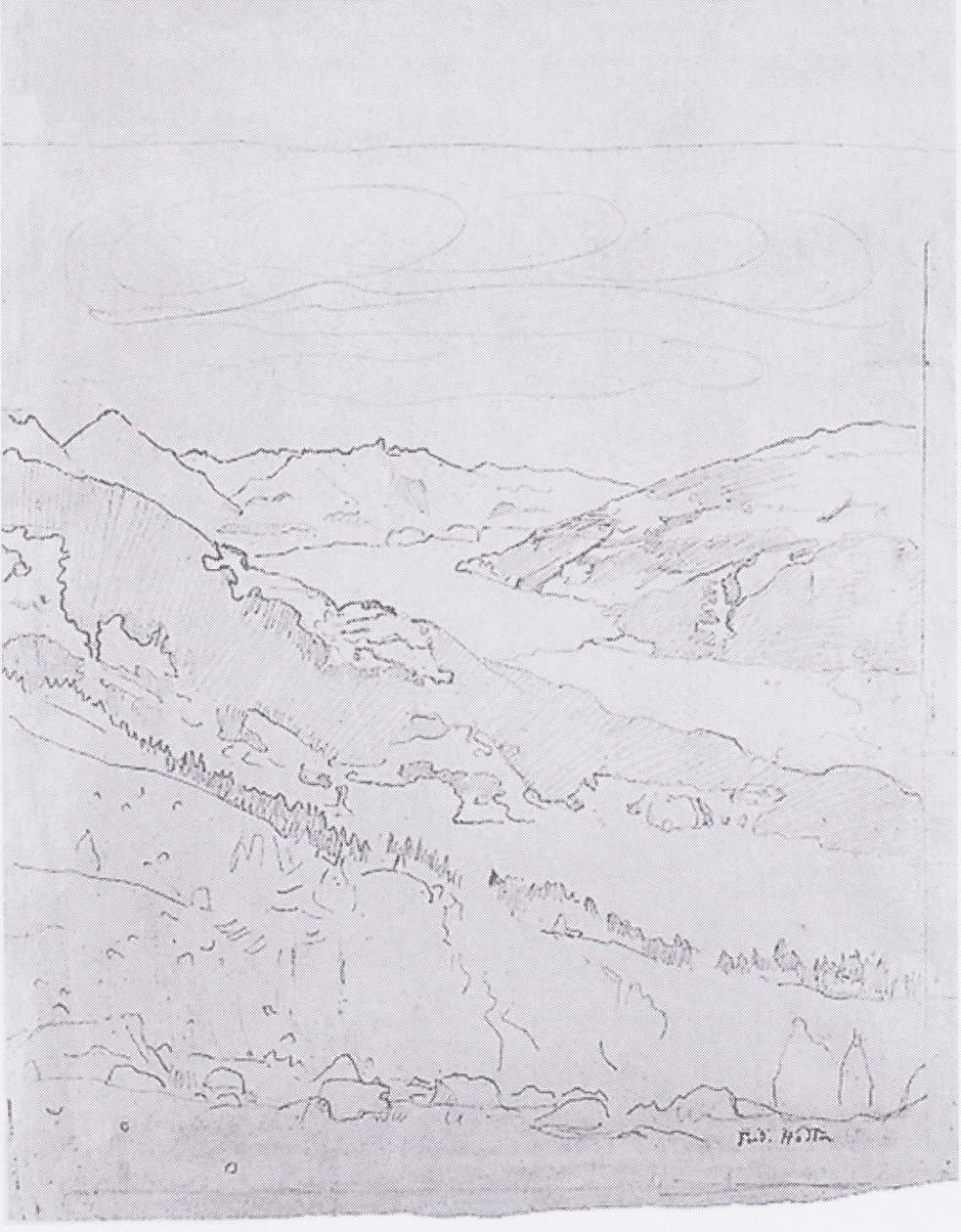 Thunersee vom Weg zur Schynigen Platte aus von Ferdinand Hodler