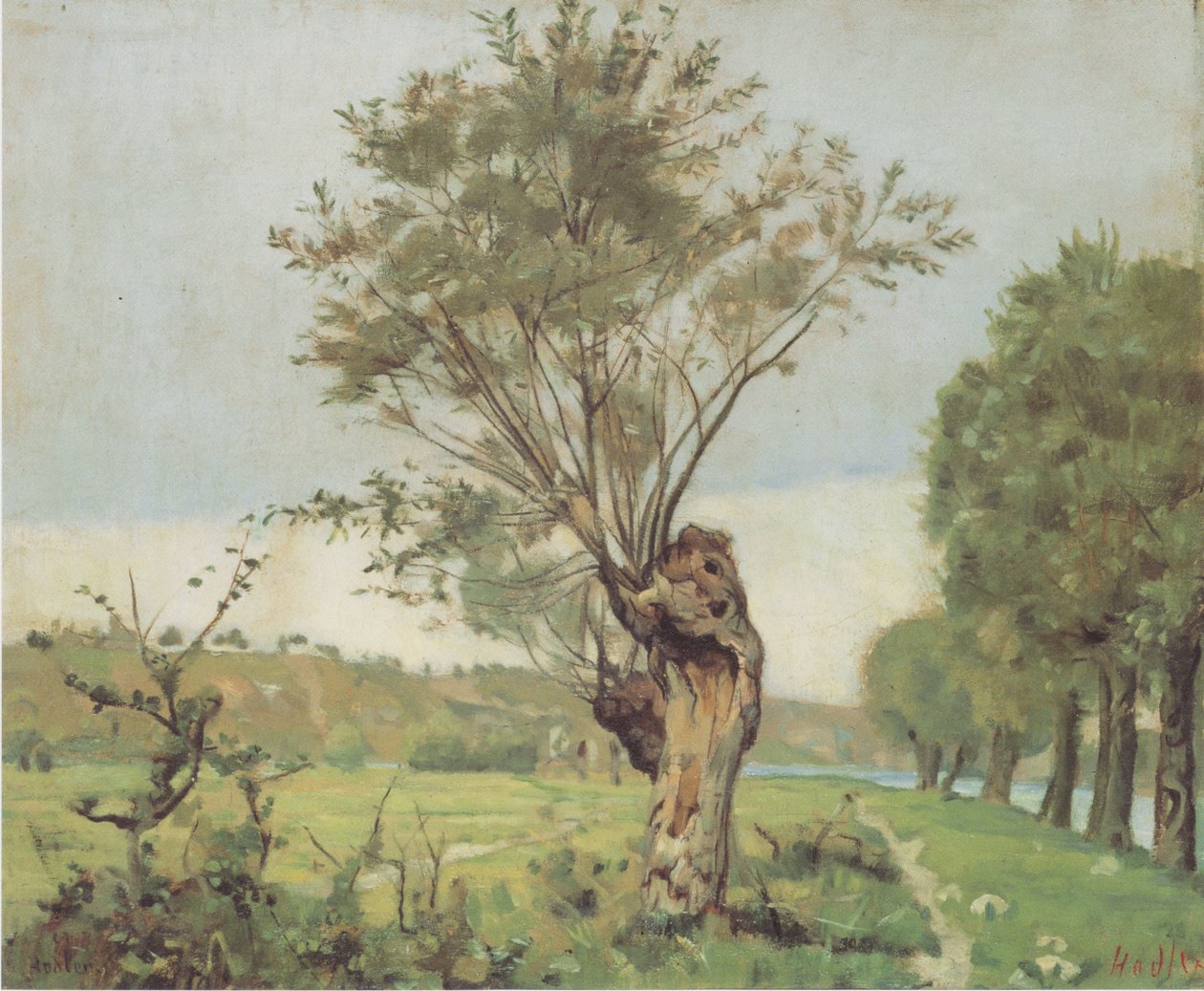 Weiden an der Jonction bei Genf von Ferdinand Hodler