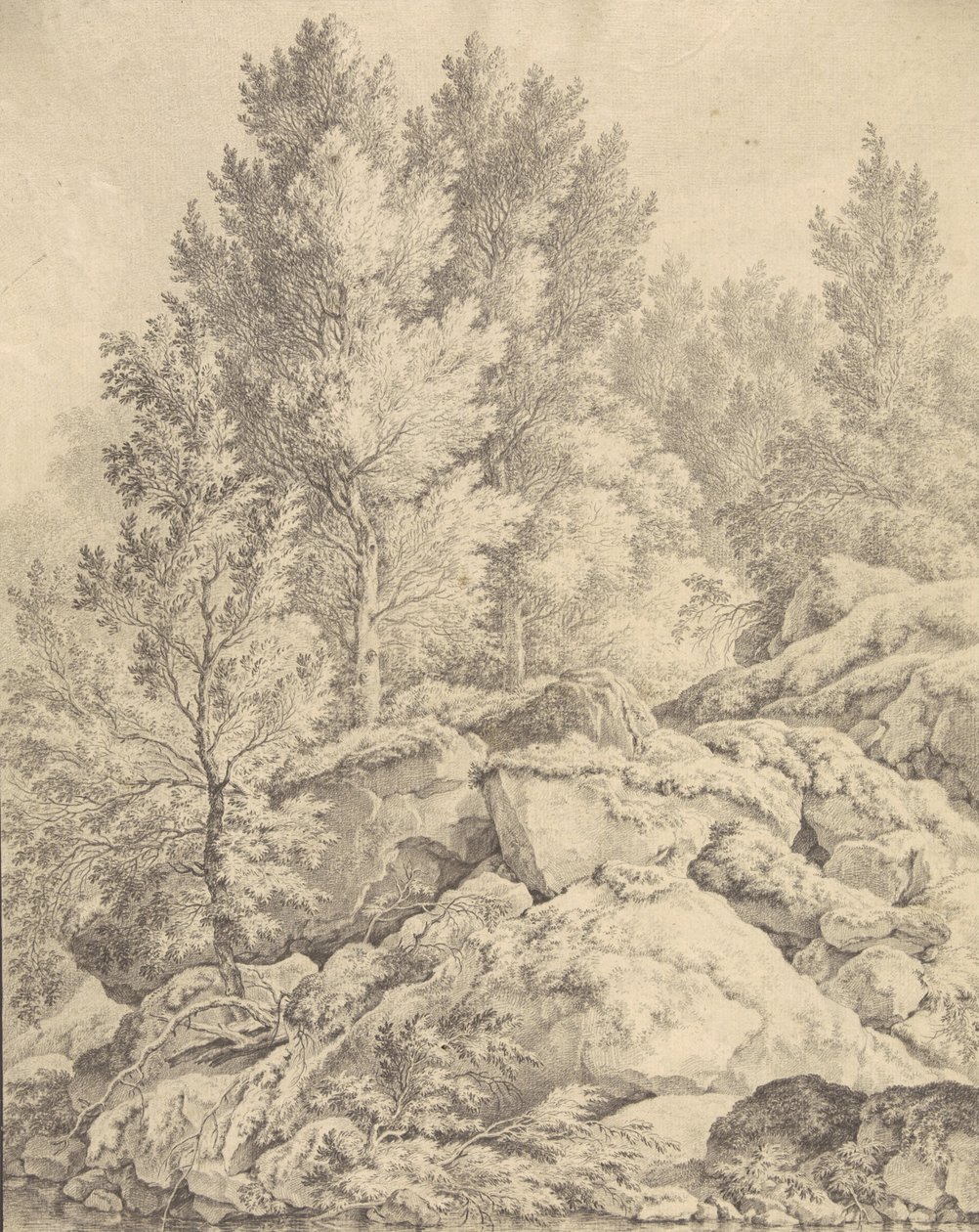 Blick auf das Tal von Trippstadt in der Pfalz von Ferdinand Kobell
