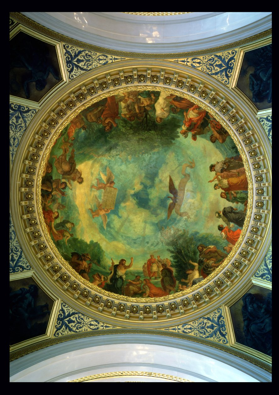 Aurora, Deckenmalerei möglicherweise aus der Bibliothek, ca. 1845-47 von Ferdinand Victor Eugene Delacroix