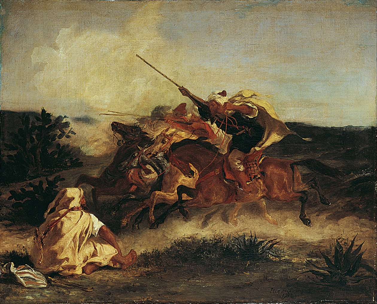 Fantasia Arabe von Ferdinand Victor Eugene Delacroix