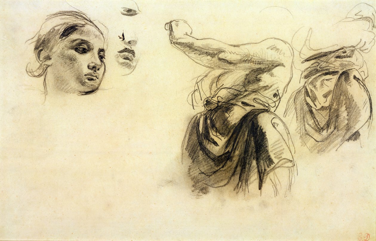 Figurenstudien von Ferdinand Victor Eugene Delacroix