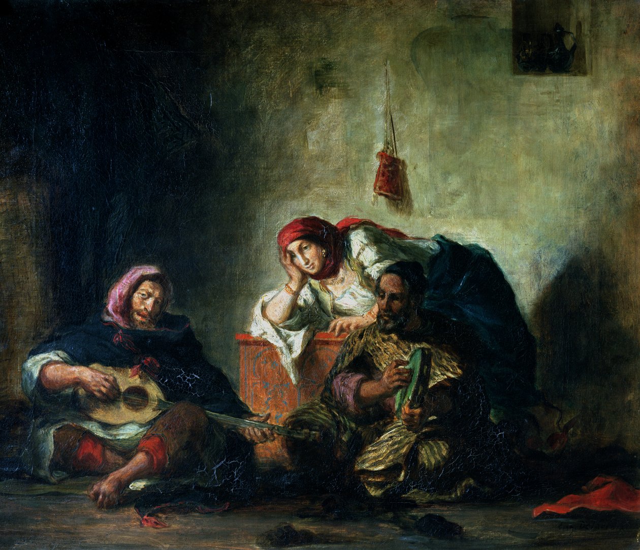 Jüdische Musiker in Mogador, 1847 von Ferdinand Victor Eugene Delacroix