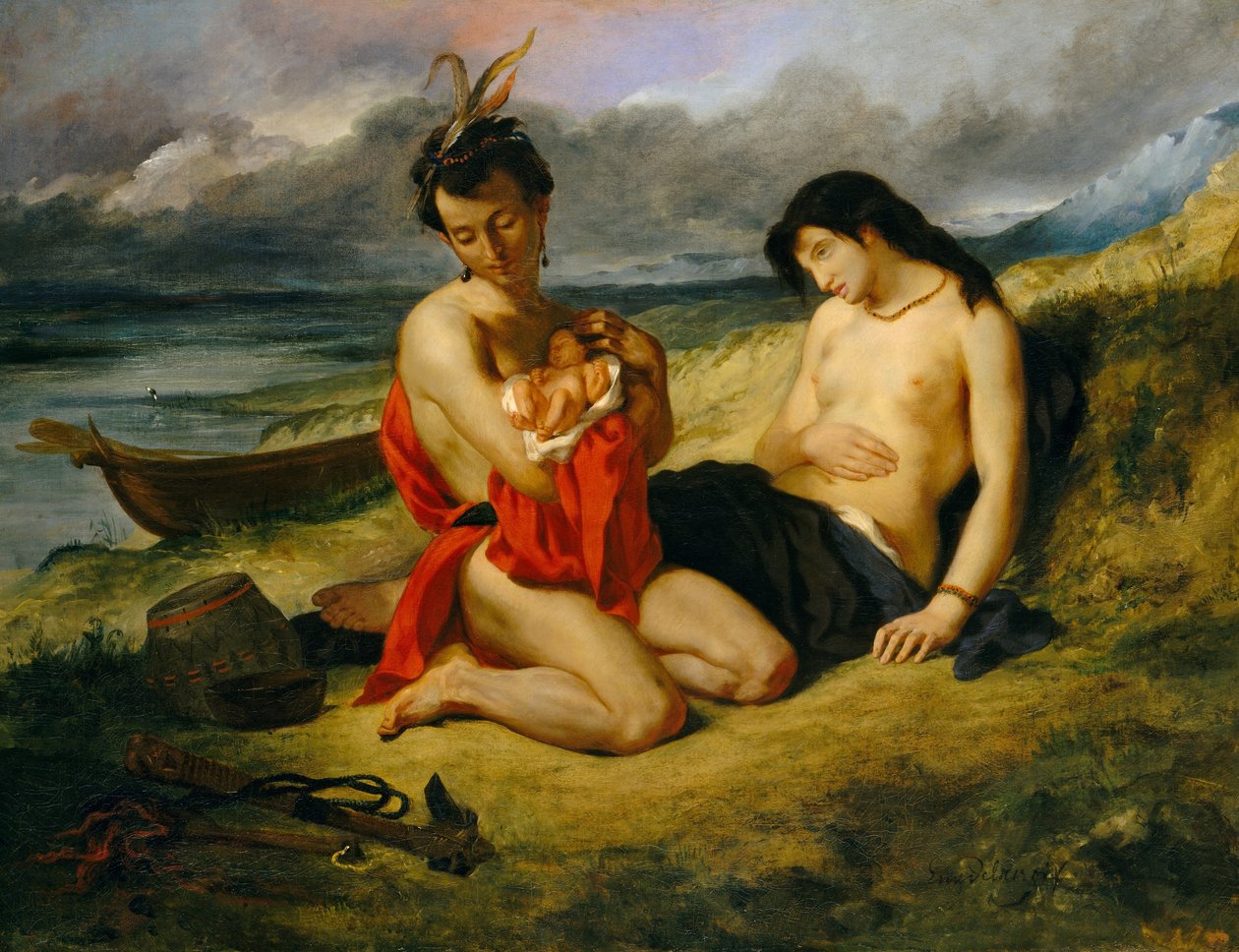 Die Natchez von Ferdinand Victor Eugene Delacroix