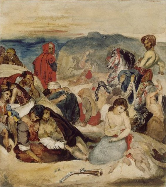 Massaker von Chios von Ferdinand Victor Eugene Delacroix