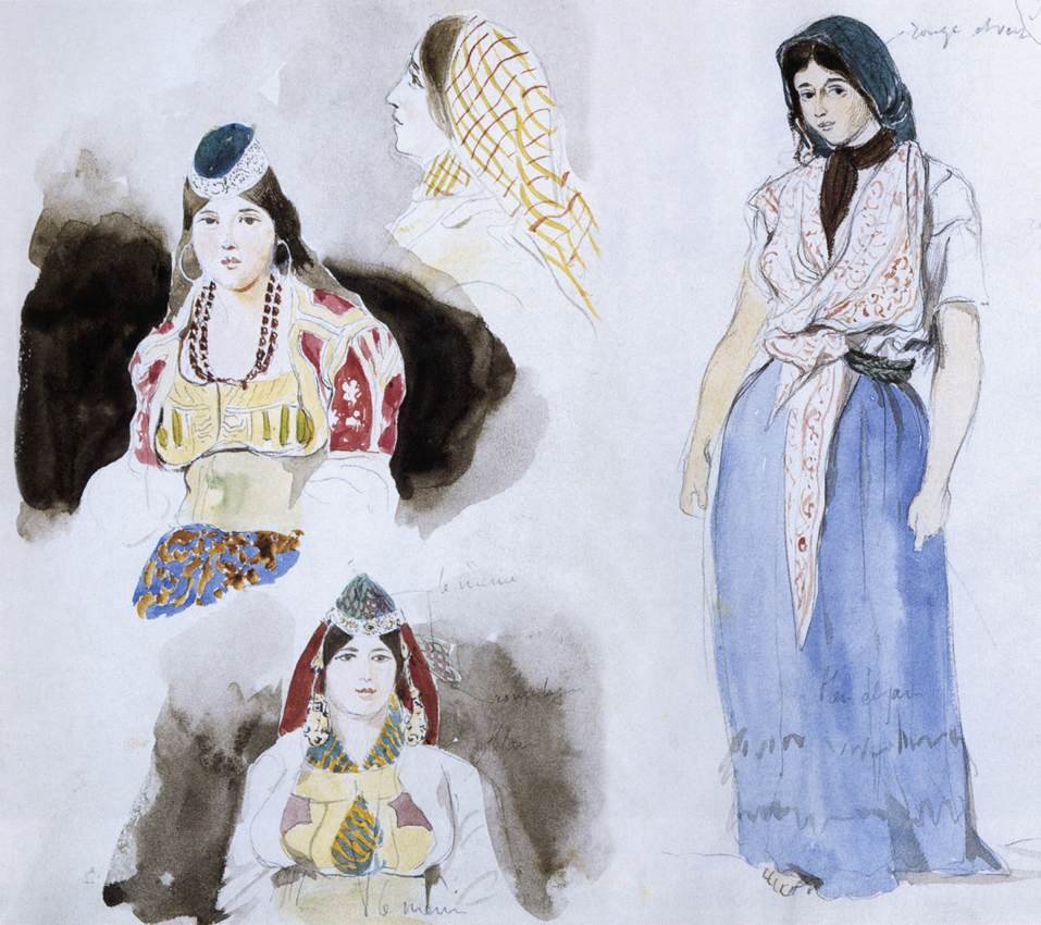 Marokkanische Frauen von Ferdinand Victor Eugene Delacroix