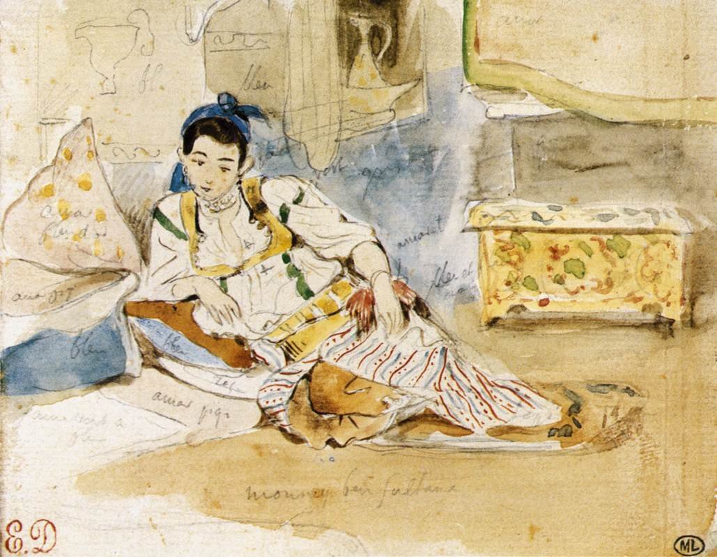 Mounay ben Sultan von Ferdinand Victor Eugene Delacroix