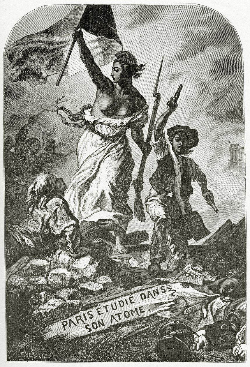 Paris Etudie dans son Atome, 19. Jahrhundert von Ferdinand Victor Eugene Delacroix