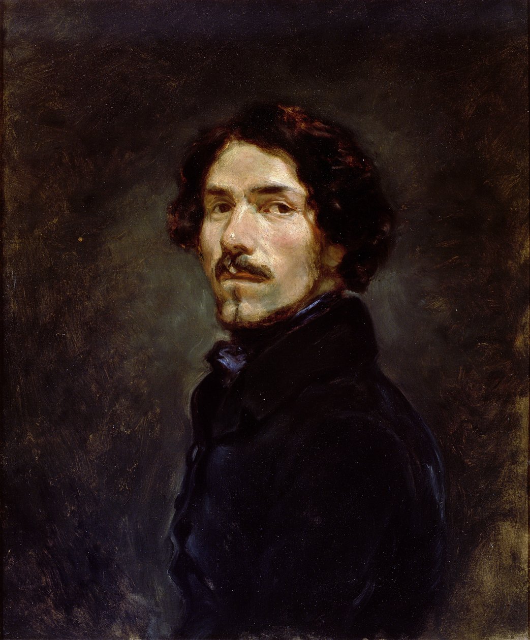 Selbstporträt, ca. 1842 von Ferdinand Victor Eugene Delacroix