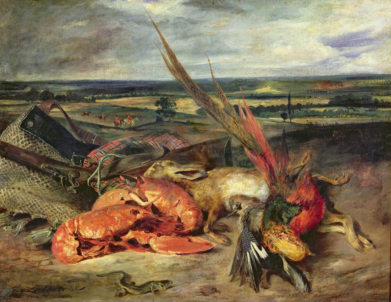 Stillleben mit Hummern, 1826-27 von Ferdinand Victor Eugene Delacroix