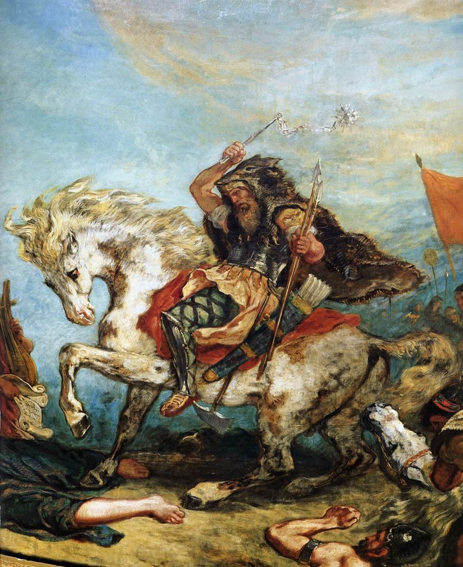 Victor Delacroix Attila (Fragment) von Ferdinand Victor Eugene Delacroix