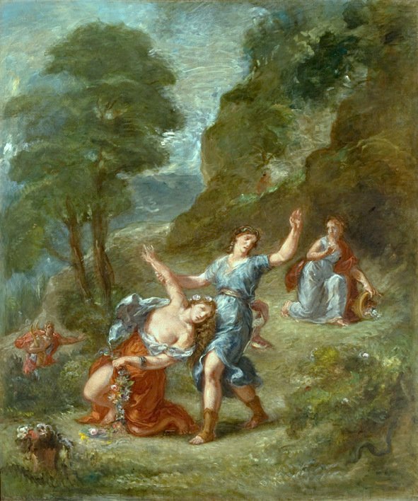 Der Frühling von Ferdinand Victor Eugene Delacroix