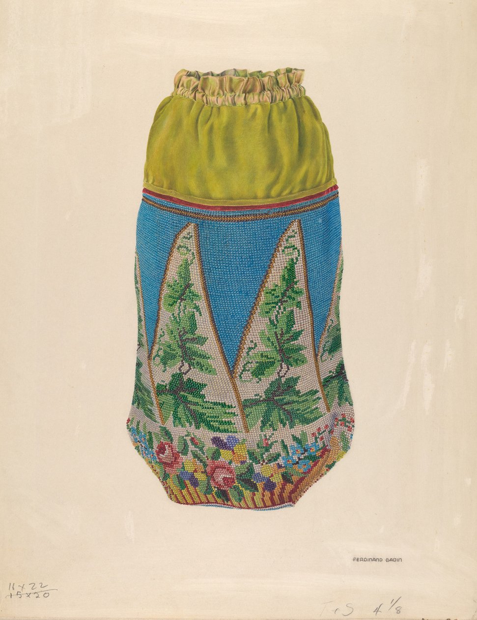 Perlenhandtasche von Ferdinand Badin